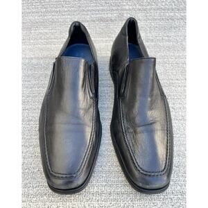 MAGNANNI Madrid Venetia Loafers Slip-On Black Leather Men's Size 9.5 US